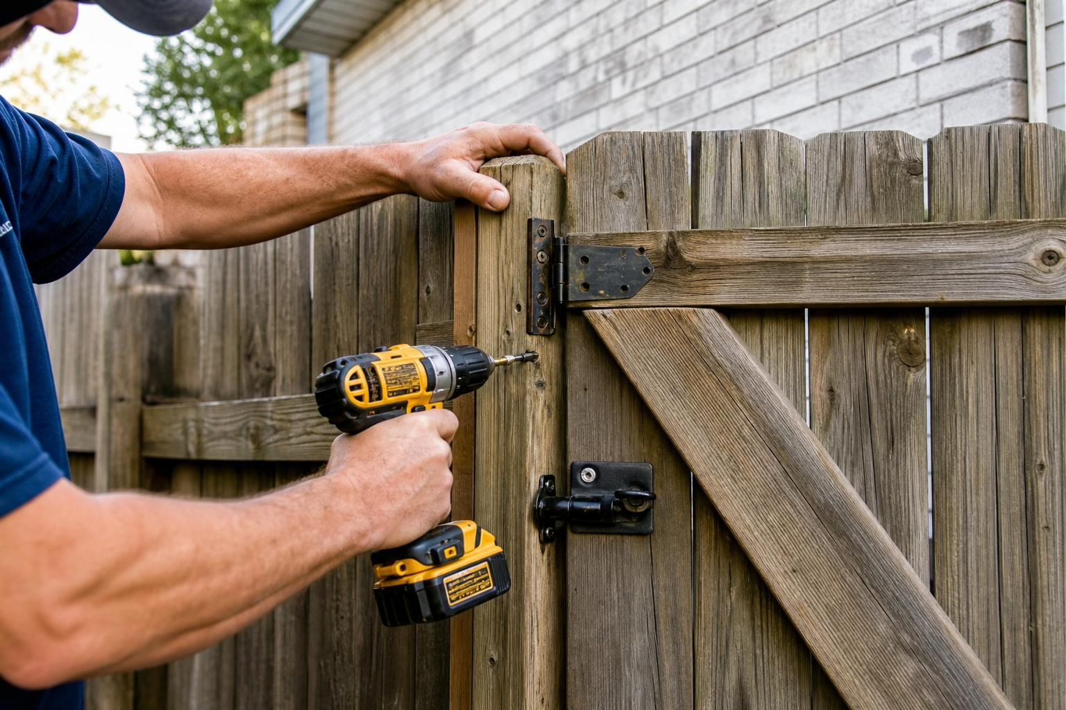 Fence and gate repair work