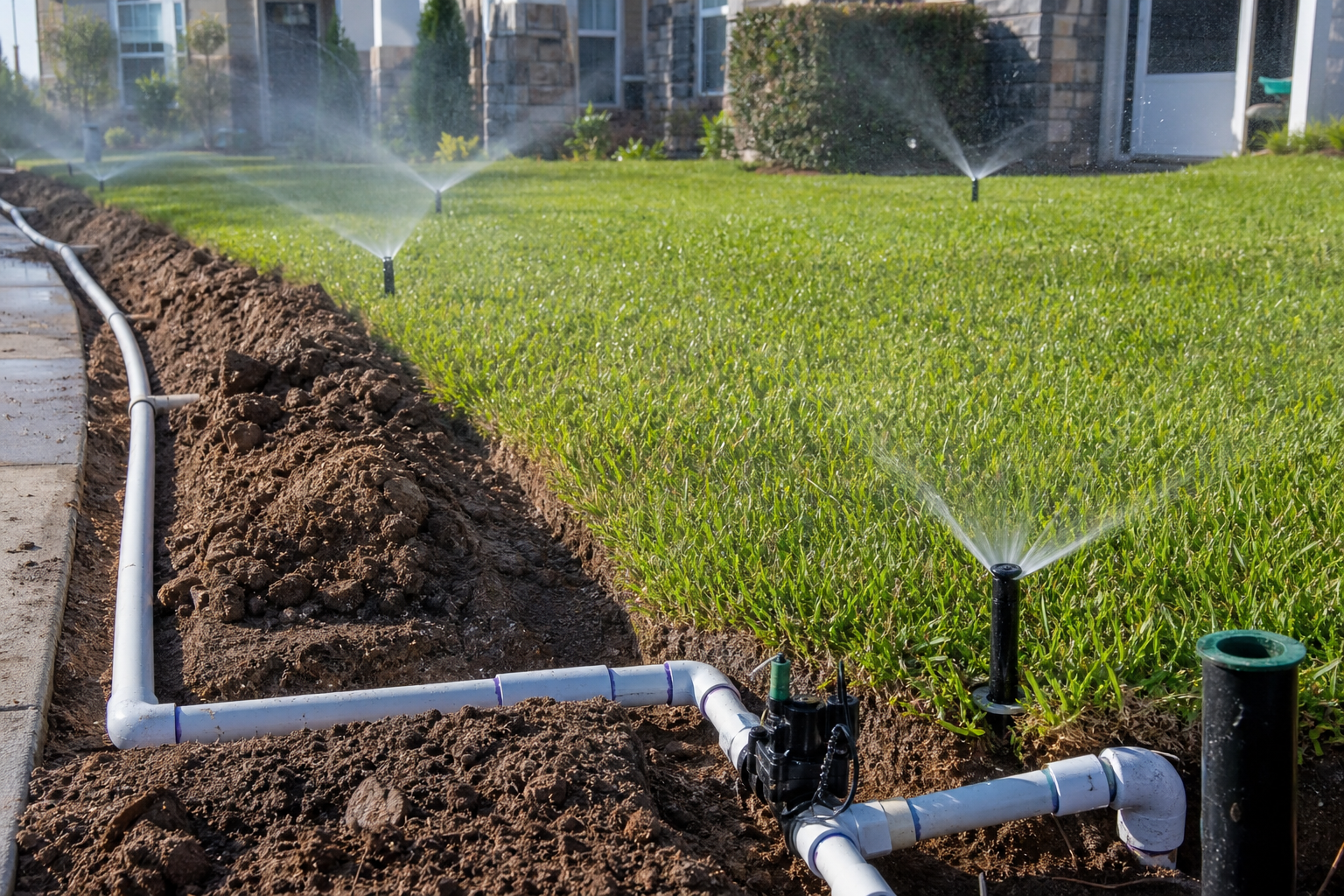 Irrigation system installation